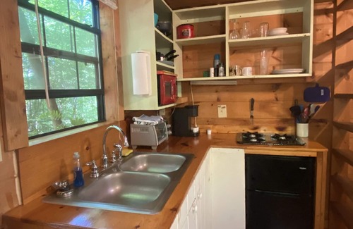 Ellijay Cabin | Right on Clear Creek Tiny Home! Secluded yet convenient to town.