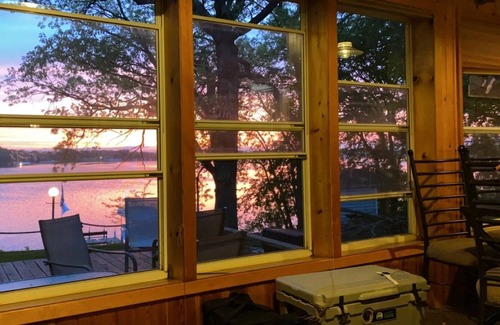 Spirit Lake House | Right on the Lake!! Your own private dock and amazing sunset views on East Lake