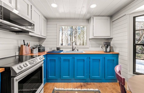 Dahlonega Cabin | River Cabin in ON the Water with Firepit