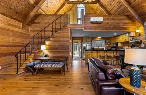 Gold Bar Cabin | Riverfront A-Frame Cabin/Chalet on 1 acre sleeps 10 - paradise.