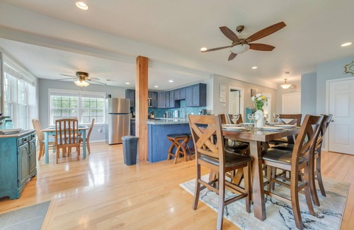 Cheboygan House | Riverfront Cheboygan Home w/Dock ~ 4 Mi to Town!