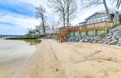 Colonial Beach House | Riverfront Colonial Beach Home with Private Beach!