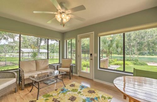 Dunnellon House | Riverfront Dunnellon Home with Dock and Solarium!