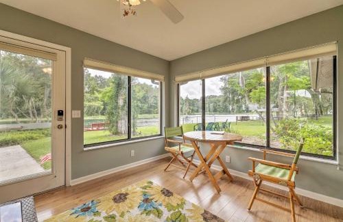 Dunnellon House | Riverfront Dunnellon Home with Dock and Solarium!