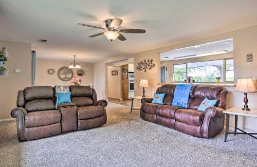 Los Fresnos House | Riverfront Family Home Yard, Orchard, Dock!