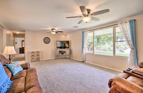 Los Fresnos House | Riverfront Family Home Yard, Orchard, Dock!