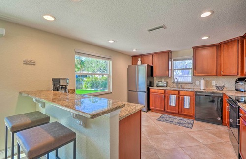 New Port Richey Cottage | Riverfront Home w/Putting Green & Boat Dock!
