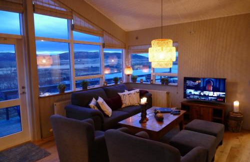 Selfoss House | Riverfront romantic Asgardur vacation home of comfort