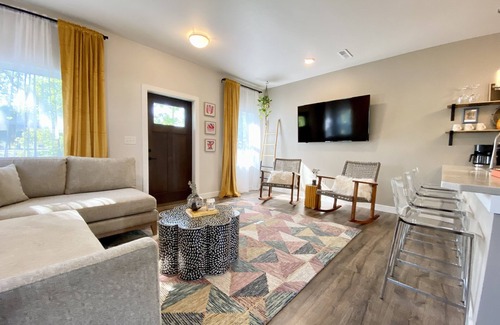 Sheboygan House | Riverfront Townhome with GIANT Rec Room and Private Riverfront Deck