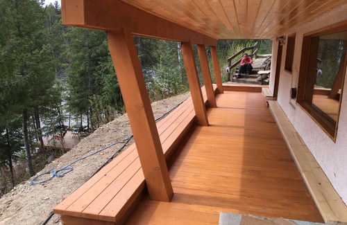 Clearwater House | Riverside Guest House overlooking the Clearwater RIver draining Wells Gray Park
