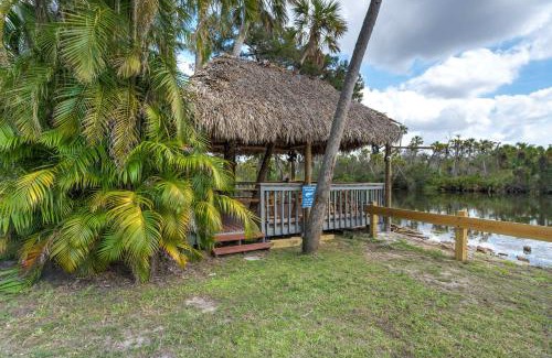 Braden River House | Riverside Oasis Home w Tiki Hut & Firepit