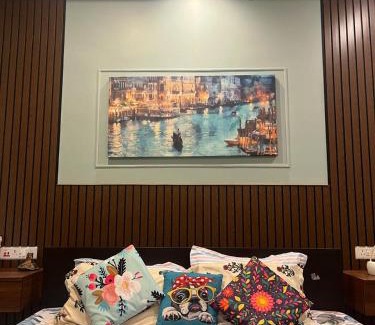 Sualkuchi Apartment | Riverside Palm Luxe 1BHK near Kamakhya & IHR