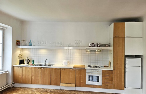 Ljubljana Old Town Apartment | Riverside stay & Castle view Apartment Mara/2 rooms, big living & dining room