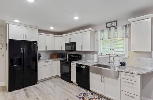 Camdenton House | Rock Hollow Retreat! Dock, lakeside firepit & more!