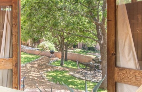 Spicewood Cabin | Romantic Lakefront Cabin on Magical Retreat Property: Massage, Kayaks, SUP, Yoga