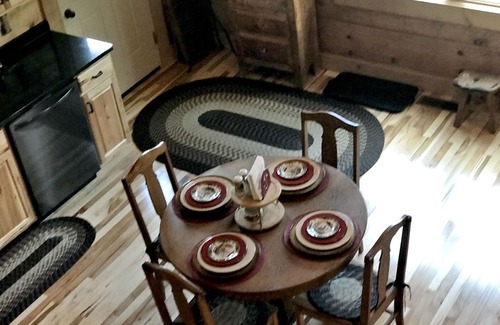 Dryfork Cabin | Romantic "Morning Glory” for 2 has a tranquil setting across from a horse farm!