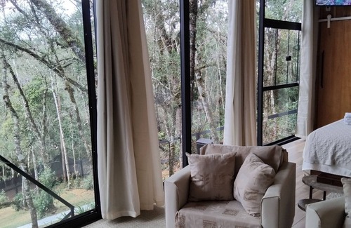 Campista Cabin | Romantic private cabin with hot tub and wood-burning stove