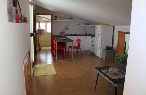 Rometta Marea Apartment | Rometta Marea: attic with terrace 250 meters from the beach