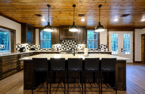 Broken Bow Cabin | Rooftop Patio Fun New Luxury Cabin with Pool, Indoor 3-Story Slide, Pet Friendly