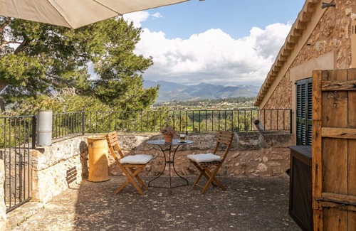 Sa Cabaneta Apartment | Room 'Doble Con Terraza' with Mountain View, Wi-Fi and Air Conditioning