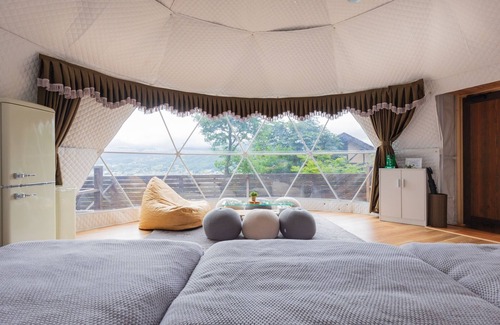 Yufuin Onsen Cabin | Room dome tent with hot spring 1 night and 2 /Yufu Ōita