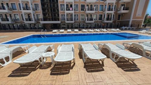 Yurta Apartment | Rose of Sharon - Meerblick, Neubau, Polarstar Komplex, Sveti Vlas