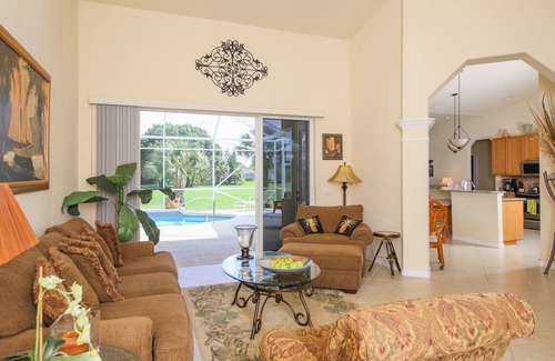 Long Meadow House | Rotunda West 2 bedroom Adult Only Private Pool home on golf course