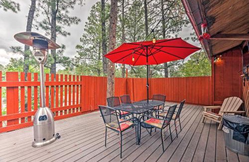 Ruidoso House | Ruidoso Cabin with Deck and Grill - Walk to Town!