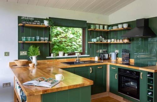 Chillington House | Rural Woodland Lodge With Log Fire & Sunny Deck