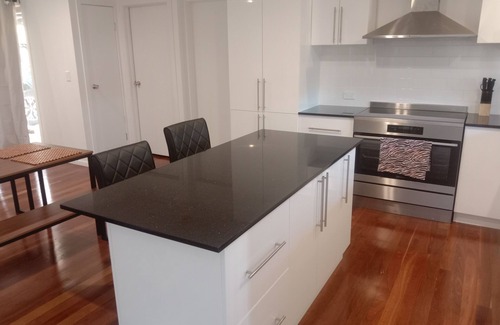 Brisbane Waterfront House | Russell Island home with Bay Views and outdoor balcony.