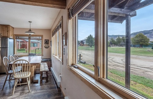 Clark Ski Chalet | Rustic but comfortable mountain cabin with large porch and gorgeous scenery.