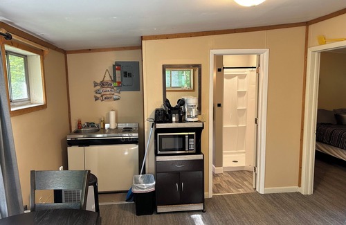 Palmyra Cabin | Rustic cabins in secluded campground with lake access and woods to wander in.