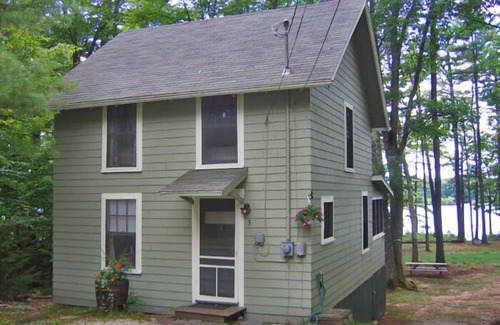 Gray Cottage | Rustic classic Maine cottage with 450' of shared sandy beach on Little Sebago