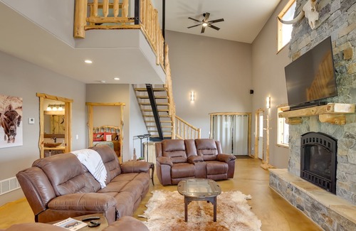 Piedmont House | Rustic Home w/ Grill, Fireplace, 13 Mi to Sturgis!