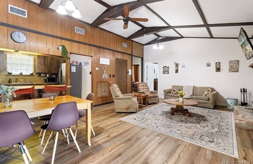 Inverness House | Rustic Lakehouse kayaks fishing bonfires