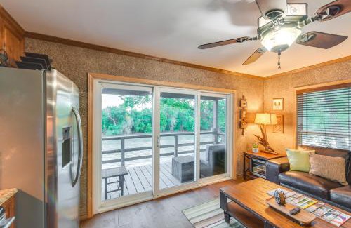 Waco Apartment | Rustic River Cabin with Dock and Covered Deck!
