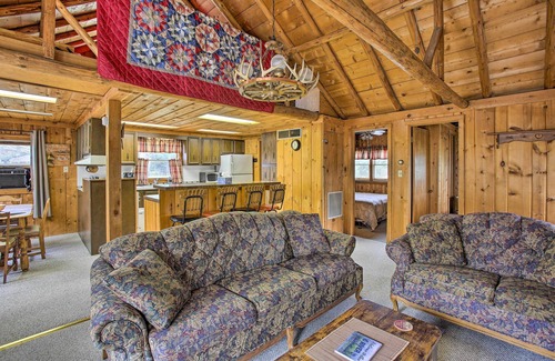 Moorestown Cabin | Rustic River View Cabin w/Fire Pit, Games & Grill