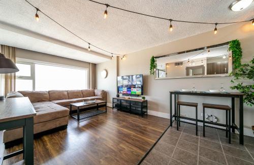 Downtown Edmonton Apartment | Rustic & Rogers Place, Free Parking!