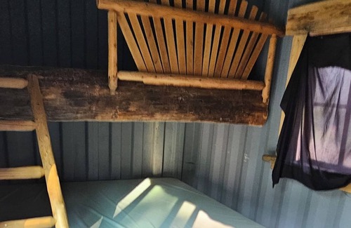 Mohawk Cabin | Rustic shipping containers made into cozy cabins. Located U.P.'s Copper Country.