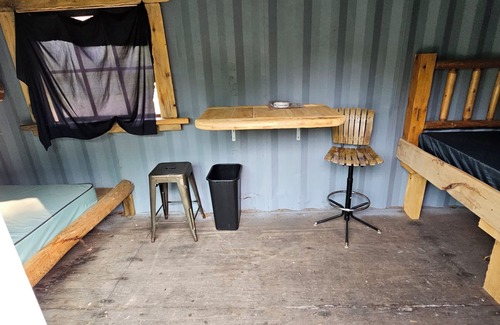 Mohawk Cabin | Rustic shipping containers made into cozy cabins. Located U.P.'s Copper Country.