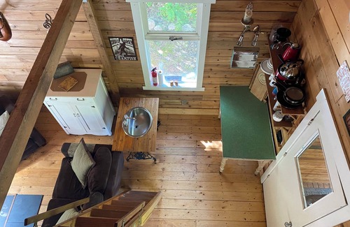 Mara Cabin | Rustic Solar cabin in the woods off grid glamming at its finest near Mara lake