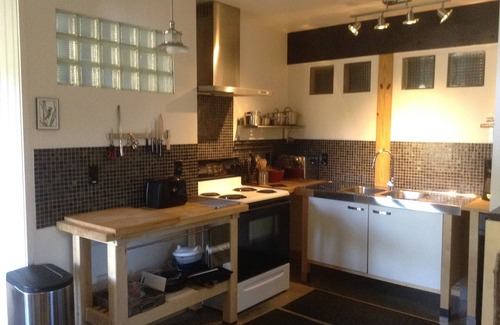 Weaverville Apartment | Rustic surroundings with modern comforts