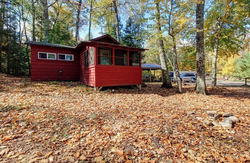 Lac du Flambeau Cabin | Rustic, Wisconsin Northwoods Cabin. Family & Pet Friendly! Hear the Loons!