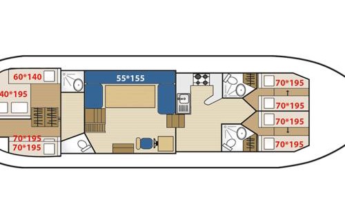 Chenille-Change Boat Rental | Séjour vintage à bord d'une péniche à Chenillé-Champteussé, 8-10 pers, grand espace extérieur - API-1-46-12