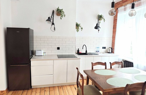 Lodz Apartment | Sage Green Cosy Studio