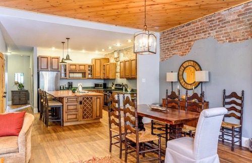 Saluda House | Saluda Proper | Contemporary Home in Downtown Saluda with Hot Tub