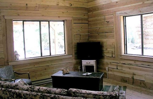 Lake City House | San Juan Log Home 4 beds, 3 br, 2 baths, on the river, mtn view