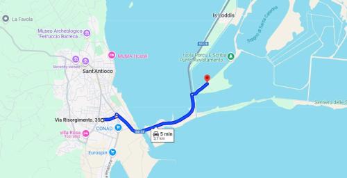 Sant'Antioco House | Sant Antioco Yellow Apartment with 2 Way Air Con