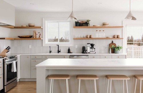 Prince Edward House | Scandi/French escape near Sandbanks in PEC - 5 BR - on site spa amenities