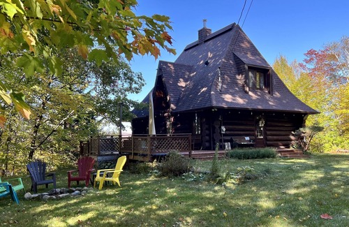 Saint-Faustin-Lac-Carre Ski Chalet | Scandinave Log Chalet Mont-Blanc